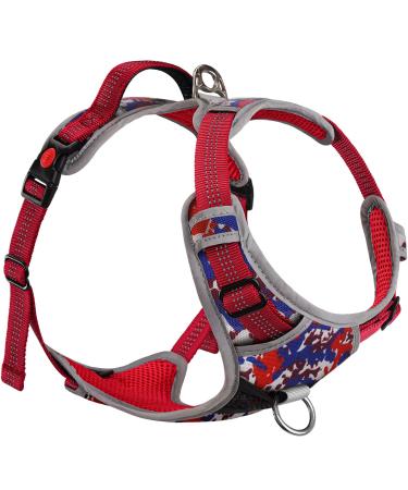 Thinkpet no-pull dog harness breathable breast tableware for small medium large dogs adjustable soft running harness safe control padded.