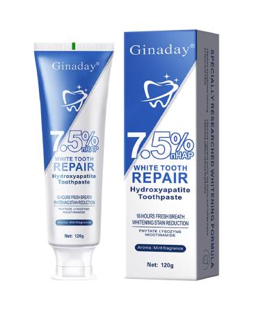 Hydroxyapatite Toothpastes for Enamel Protection and Tooth Strengthening Upgraded Effectively Whitens Teeth Freshen Breath.(1Pcs)