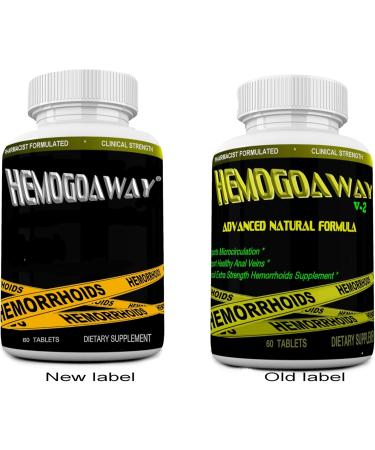 MINANATURALS HEMOGOAWAY Natural Hemorrhoid Relief Supplement. Antioxidants Vitamins and Herbs. 60 Tablets - Buy Online on GoSupps.com