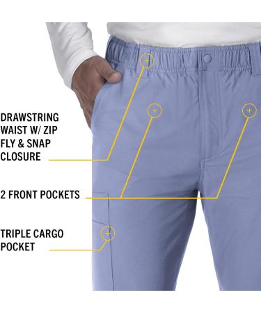 Carhartt Force Essentials Men's Straight Leg Cargo Pant Scrubs - X-Large Tall, Ceil Blue - Buy Online on GoSupps.com
