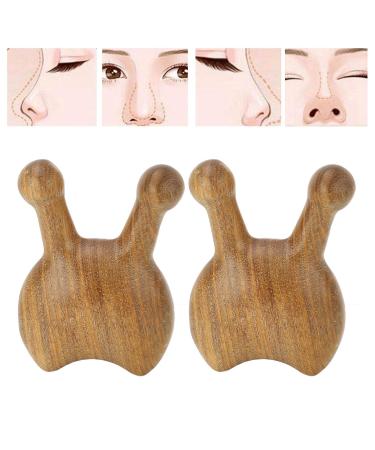 SONEW Sandalwood Nose Gua Sha Tool - 2-Part Stress Relief and Calming Facial Massage Device for Head Neck & Hands | International Shipping Available - Buy Online on GoSupps.com