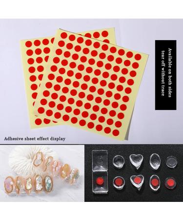 30-Piece Glass Nail Sample Tips Set | Geometric Nail Art Display | Clear Nail Color Showcase | 60 Double-Sided Adhesive Tape for Nail Studios - Buy Online on GoSupps.com