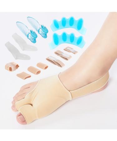 Bunion Corrector for Women and Men -Bunion Relief Protector Sleeves Kit-7 Pack Set Non-Surgical Hallux Valgus Correction Big Toe Separator Pain Relief Pinky Toe Separator Gel Toe Protectors