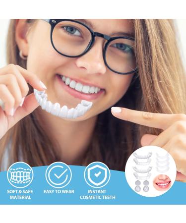 Buy 2 Pairs of Cosmetic Veneers Teeth - Top & Bottom Whitening Dentures with Box & Pincers for Bad Teeth - International Shipping Available - Buy Online on GoSupps.com