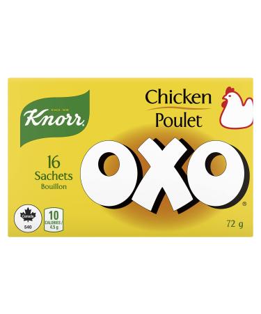 OXO OXO Bouillon for adding rich deep flavour to soups and stews Chicken Sachets easy to use quick to dissolve 72 g Pack of 16