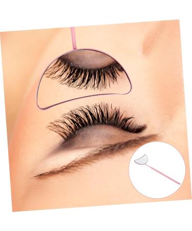 Eyelash Inspection Mirror | Handheld Lash Shaped Mirror for Eyelash Extensions | Black Crescent Moon Glass | 16.5x5x0.8cm - Buy Online on GoSupps.com
