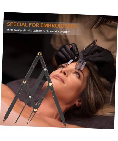 Didiseaon 5 Pcs Second Generation Scale Eyebrow Shape Microblading Ruler Eyebrow Measurement Tool Bagged Mold 25x5x0.6cmx5pcs Blackx5pcs - Buy Online on GoSupps.com