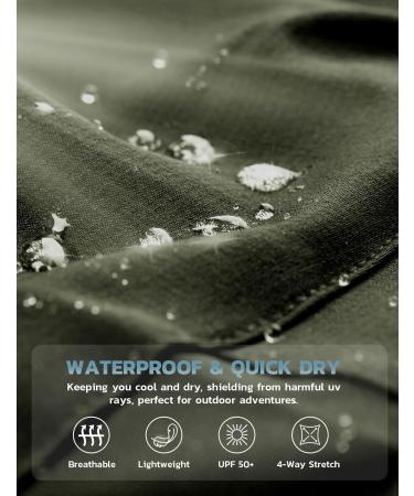 Men's HiuSpor Lightweight Hiking Pants - Breathable Fast Dry Cargo Bermuda Shorts - 6 Pocket Elastic MTB Cycling Shorts - Summer Outdoor Sport Pants in Green (3XL) - Buy Online on GoSupps.com