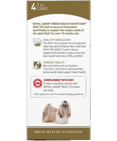 Royal Canin Shih Tzu Wet Dog Food Loaf in Sauce 3oz (Pack of 4) - Buy Online on GoSupps.com