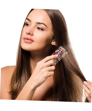 POPETPOP 1PC hair comb haircut combs cellulose combs Household Comb detangling hair brush detangling comb leopard hair teasing comb Hair Bang Comb Miss hair straightener curls plate vinegar - Buy Online on GoSupps.com