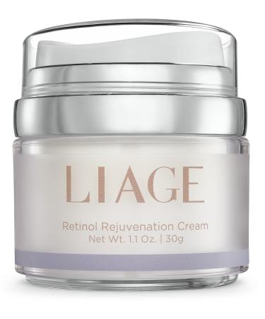 LIAGE Anti Wrinkle Retinol Night Face Cream with Hyaluronic Acid  Retinoid Anti-Aging Skin Care  Reduce Fine Lines  Moisturizing & Hydrating Face Lotion for Women and Men  to Reduce Wrinkles