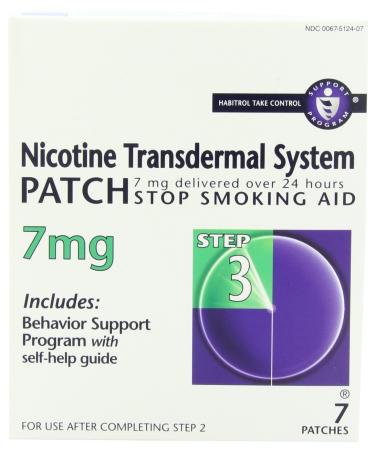 Habitrol Nicotine Transdermal System Step 3 7 Mg Stop Smoking Aid, 7-Count
