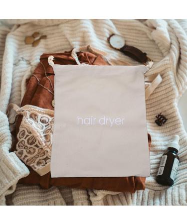 Gogogmee Hair Dryer Storage Bag Hair Dryer Clothes Bag Travel Pouch Travelling Bag Holder Fabric Light Grey - Buy Online on GoSupps.com