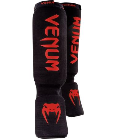 Venum Kontact Shin and Instep Guards Black/Red - Best Quality Protection - Buy Online on GoSupps.com