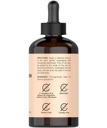 Pomegranate Seed Oil 4 oz (2 x 2 oz) for Face & Hair | Promotes Clear Skin, Reduces Fine Lines | Non Comedogenic & Cold Pressed | SLS & Paraben Free - Buy Online on GoSupps.com
