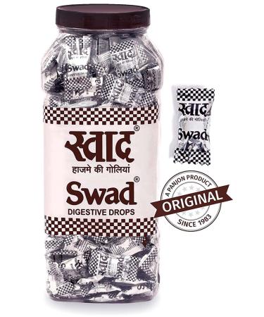 Swad Candy Jar (Digestive & Tangy Indian Masala Flavour Sweet Toffee) Vegan & Gluten Free 150 Candies Jar ORIGINAL