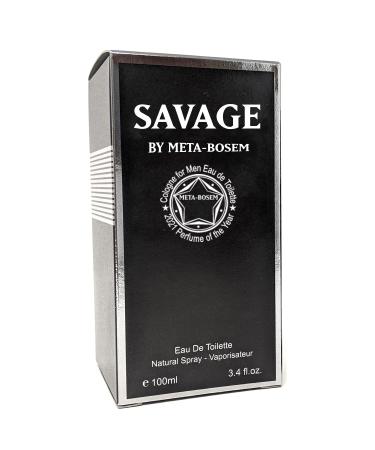 BOSEM Savage Cologne for Men - 3.4 oz Eau de Toilette Natural Spray - Signature Scent for Daytime & Casual Wear - Buy Online on GoSupps.com