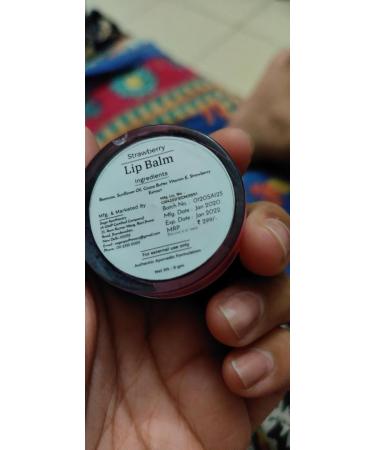 Super Soft Strawberry Lip Balm - Natural Moisturizing Formula for Dark Lips | Unisex 8g - Buy Online on GoSupps.com