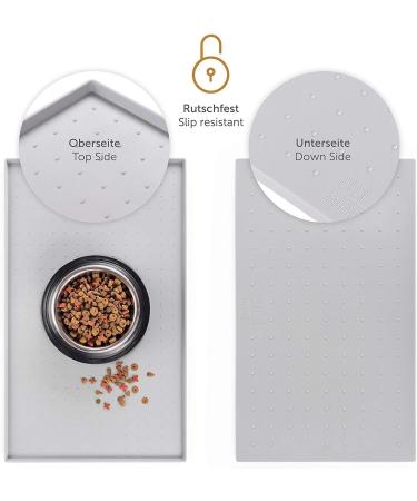 Everanimals Non-Slip Bowling Pad for Dogs & Cats | Silicone Eating Mat - 50x30cm - Blue - Buy Online on GoSupps.com