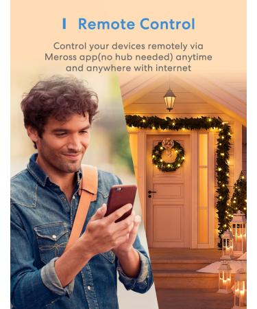 meross Outdoor Smart Plug - Compatible with Apple HomeKit, Alexa, Google Assistant - Waterproof WiFi Outlet for Remote Control - Timer, FCC/ETL Certified - 2 Sockets - Buy Online on GoSupps.com