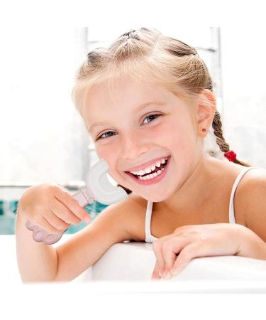 Kids U Shaped Toothbrush | Manual U Shaped Toothbrush | Cute Cartoon Whitening Toothbrush Teeth Cleaning Design for Kids Ages 2-6 Shuying Pink 1 count (Pack of 1) - Buy Online on GoSupps.com