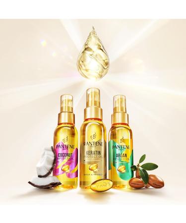 Pantene Pro-V Coconut Infused Hair Oil 100ml - Leave-In Conditioner for Dry Damaged & Curly Hair - Buy Online on GoSupps.com