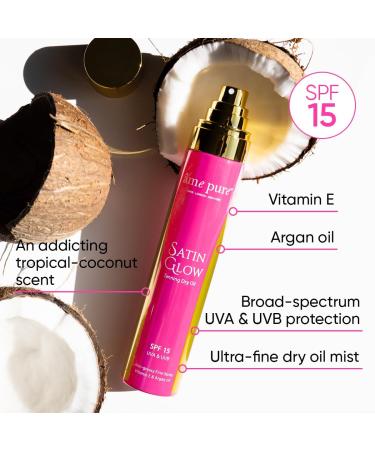 Satin Glow Sunscreen Tanning Oil | SPF 15 - Buy Online on GoSupps.com