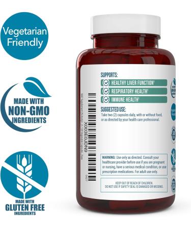 NAC Supplement 1000mg - Antioxidant Support for Liver Health & Detox - Boosts Lung & Immune Health - 120 Vegetable Capsules - Buy Online on GoSupps.com