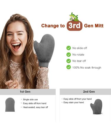 Self Tanner Mitt Applicator | Sunless Tanning Glove for a Flawless Tan | Grey Mitt for Even Application - Buy Online on GoSupps.com