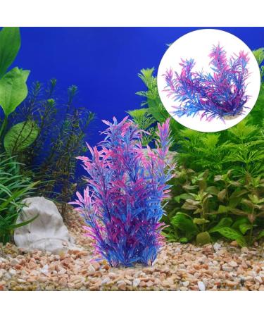 Ipetboom Terrarium Tank Plants 2pcs Aquarium Landscaping Plastic Plants Fish Tank Landscape Ornaments Fake Aquarium Plant Root Dark Blue - Buy Online on GoSupps.com
