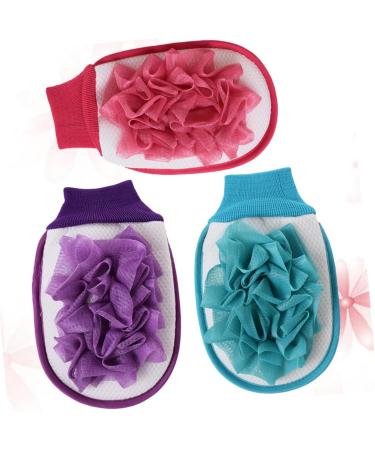 FOMIYES 6 Pcs Spa Gloves & Exfoliating Body Scrub Mesh Pouf - Comfortable Shower Ball & Gauntlet Mittens for Ultimate Bath Experience - Buy Online on GoSupps.com