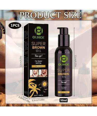 Hpbaggy 50 ml Solarium Tanning Accelerator tanning oil for pretanned and dark skin premium fast browning accelerator oil with coconut scent tanning oil with natural ingredients tanning cream - Buy Online on GoSupps.com