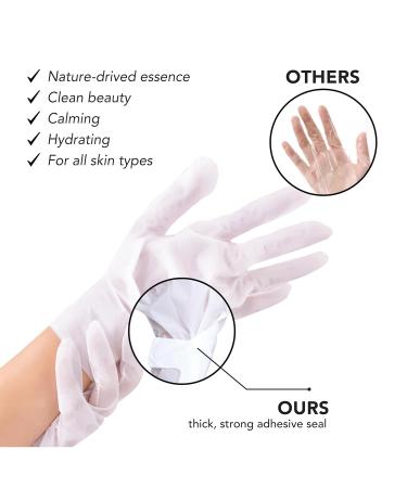 Original Derma Beauty Hand Mask - 6 Pairs Moisture-Boosting Shea Butter & Avocado Intense Hydration Gloves | Soothing Hand Care & Repair Masks - Buy Online on GoSupps.com