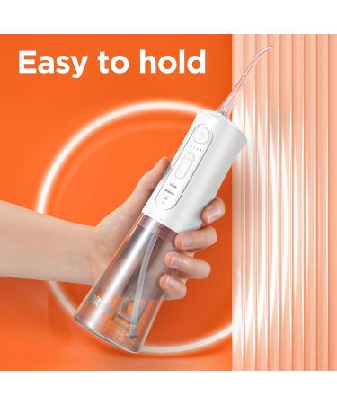 Bitvae Cordless Water Flosser - 3 Modes, 5 Intensities, 6 Jet Tips, USB Rechargeable - Oral Irrigator for Teeth - Waterproof & Shower-friendly - White - Buy Online on GoSupps.com