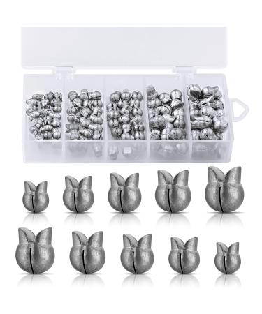 Split Shot Fishing Sinker Split Shot Sinkers Kit Removable Fishing Split Shot Sinker Fishing Egg Weight Round Split Shot Sinker Fishing Tackle Sinker Set for Fisherman Stylish Style Small Size