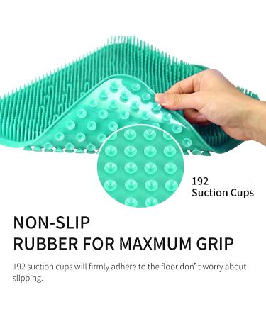 Newthinking Shower Foot Scrubber Cleaner Massager - Exfoliating Feet Spa with Suction Cup for Improved Circulation & Pain Relief (Green) - Buy Online on GoSupps.com