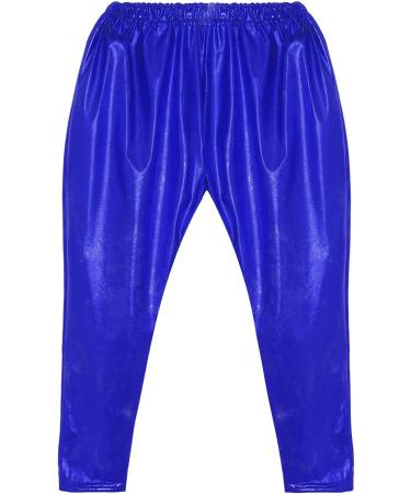 Aislor Kids Shiny Metallic Dance Harem Pant in Navy Blue - Size 9-10 Years - Buy Online on GoSupps.com