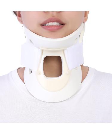 Neck bandage breathable 3 sizes neck bandage pain relief neck bandage cervical sutor cervical support tractor fixator (M (height 14 cm)) m (Height 14cm)