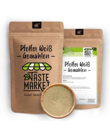 TASTE Guter Geschmack 200g ground white pepper | powder | spices | white peppercorns | all-purpose spices | ground white pepper
