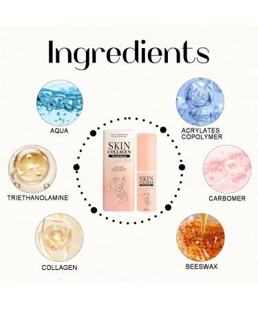 JOYVOIDX Collagen Hydrating Stick for Face All-in-One Moisturizing Balm with Aqua and Collagen Fast-Absorbing Solution for Dry Skin On-The-Go Hydration 0.25 oz - Buy Online on GoSupps.com