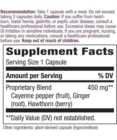 Nature's Way Cayenne Extra Hot 100,000 HU Potency 100 Vcaps - Packaging May Vary - Buy Online on GoSupps.com