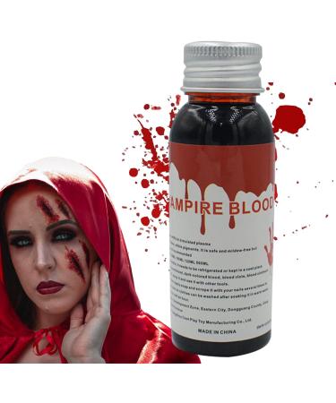 Blood Makeup - 100ml Vampire Blood Gel Realistic Liquid for Special Effects | Washable Costume Prop for Wedding Dress Cosplay Makeup - Buy Online on GoSupps.com