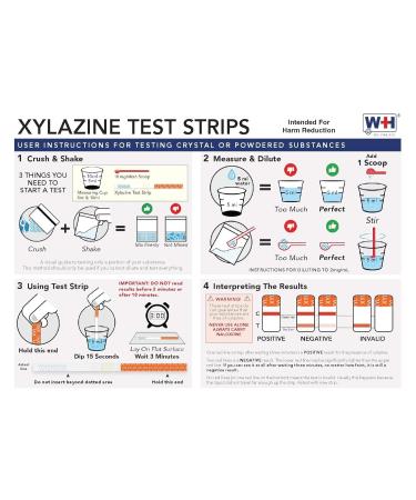 Xylazine Test Strips (25 Pack) - Fast & Accurate Testing for Pills Powders & Liquids - International Shipping Available - Buy Online on GoSupps.com