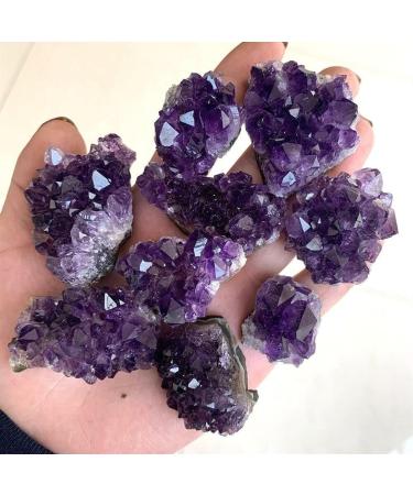 1pc Natural Raw Amethyst Quartz Purple Crystal Cluster Stone Specimen Gift Suitable for Furniture Decoration Crystal Cluster - Buy Online on GoSupps.com