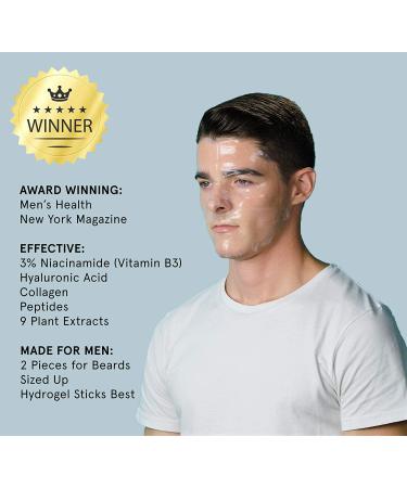 Jaxon Lane BRO MASK for Men | 2 Pc. Hydrating Anti Aging Sheet Masks with Vitamin C, E, Hyaluronic Acid & Collagen (4 Pack) - Face Care & Acne Treatment - Buy Online on GoSupps.com