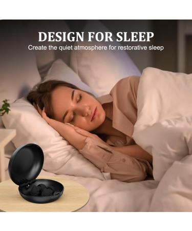 Reusable Silicone Ear Plugs 33dB Noise Reduction - 4 Pairs for Sleep, Concerts, Travel - XS/S/M/L Sizes - Black - Buy Online on GoSupps.com