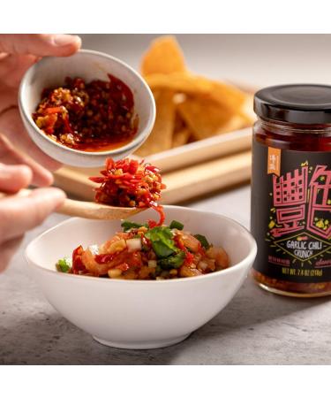 BOILING POINT Garlic Chili Crunch  Spicy and Crunchy Asian Cooking Sauce  Crispy Dipping Sauce  Hot Seasoning Condiment for Making Mapo Tofu  Pork Belly  Ribs  and Vegetables  7.4 oz.(Pack of 2) - Buy Online on GoSupps.com