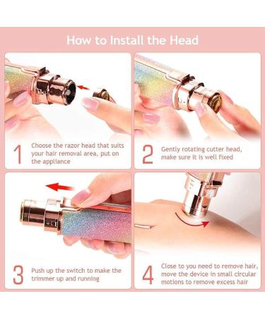 2 in 1 Facial Hair Remover for Women - Eyebrow Trimmer & Epilator | Lady Shavers for Body, Lips, Nose, and Face - Buy Online on GoSupps.com