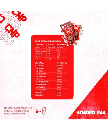 CNP Professional Loaded EAAs & BCAAs Powder - Muscle Repair & Recovery - 300g - Strawberry Laces Flavor - Buy Online on GoSupps.com