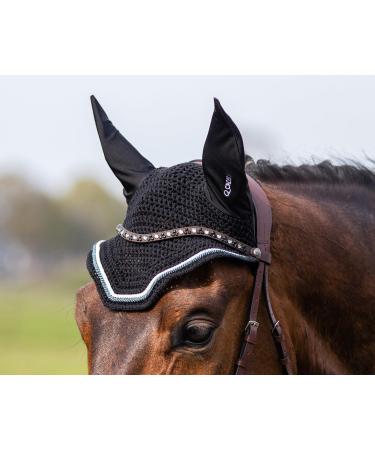 Netproshop Leather Forehead Straps Eldorado Wave Shape with Rhinestones - Brown COB | Elegant Cob Accessories for International Shipping - Buy Online on GoSupps.com